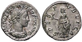 ROMANE IMPERIALI - Alessandro Severo (222-235) - Denario - Busto drappeggiato e corazzato a d. /R La Speranza andante a s. con un fiore e si alza la v...