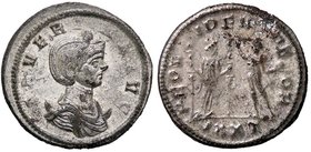 ROMANE IMPERIALI - Severina (moglie di Aureliano) - Antoniniano - Busto diademato a d. su crescente /R La Fedeltà stante a d. con due insegne militari...