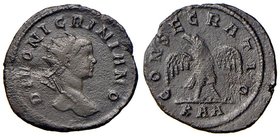 ROMANE IMPERIALI - Nigriniano (probabile figlio di Carino) - Antoniniano - Testa radiata a d. /R Aquila ad ali aperte stante di fronte con la testa a ...