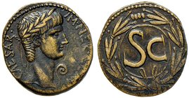 ROMANE PROVINCIALI - Nerone (54-68) - Asse (Antiochia ad Orontem) - Testa laureata a d., davanti un simpulum /R SC entro corona C. 424 (AE g. 14,54)
...