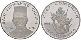 ESTERE - ISOLE COMORES - Repubblica - 5.000 Franchi 1976 Kr. 10 R AG 1000 pezzi coniati
FS
