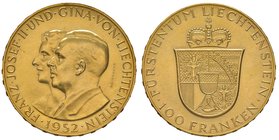 ESTERE - LIECHTENSTEIN - Franz Josef II (1938-1990) - 100 Franchi 1952 Kr. 17 RR (AU g. 32,35)
SPL-FDC