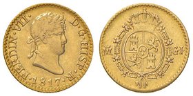 ESTERE - SPAGNA - Ferdinando VII (1808-1833) - Mezzo Escudo 1817 Madrid Kr. 492 AU
BB+