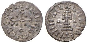 ZECCHE ITALIANE - BENEVENTO - Sicone (817-832) - Denaro - Nel campo monogramma di Sicone accantonato da quattro globetti /R Croce potenziata su tre gr...