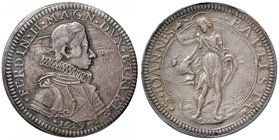 ZECCHE ITALIANE - FIRENZE - Ferdinando II (1621-1670) - Piastra 1629 CNI 57/58; MIR 291/1 R (AG g. 32,48) Minima traccia d'appiccagnolo abilmente rimo...