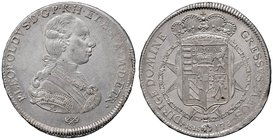 ZECCHE ITALIANE - FIRENZE - Pietro Leopoldo di Lorena (1765-1790) - Francescone 1787 CNI 158; Mont. 58 R AG
SPL