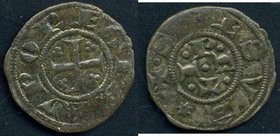 ZECCHE ITALIANE - IVREA - Comune (Sec. XIII-XIV) - Imperiale piccolo - Croce patente /R IPET (o IPRT) a croce CNI 7/8; MIR 666 RRR (MI g. 0,75)
BB+