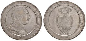 ZECCHE ITALIANE - NAPOLI - Ferdinando IV di Borbone (secondo periodo, 1799-1805) - Mezza piastra 1805 P.R. 12; Mont. 355 R AG Abilmente lavata
BB