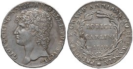 ZECCHE ITALIANE - NAPOLI - Gioacchino Murat (primo periodo, 1808-1811) - 12 Carlini 1810 Mont. 412/424 R AG
SPL