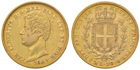 SAVOIA - Carlo Alberto (1831-1849) - 20 Lire 1849 G Pag. 208; Mont. 81 AU
BB/BB+