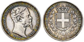 SAVOIA - Vittorio Emanuele II (1849-1861) - 2 Lire 1854 T Pag. 397; Mont. 68 RR AG
qBB/BB