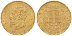 SAVOIA - Vittorio Emanuele II Re d'Italia (1861-1878) - 20 Lire 1862 T Pag. 456; Mont. 132 AU
SPL-FDC