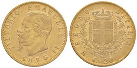 SAVOIA - Vittorio Emanuele II Re d'Italia (1861-1878) - 20 Lire 1876 R Pag. 473; Mont. 150 AU
BB+
