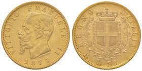 SAVOIA - Vittorio Emanuele II Re d'Italia (1861-1878) - 20 Lire 1877 R Pag. 474; Mont. 151 AU
BB+