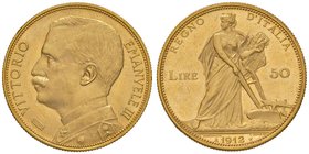 SAVOIA - Vittorio Emanuele III (1900-1943) - 50 Lire 1912 Aratrice Pag. 653; Mont. 30 R AU
qFDC