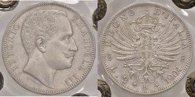 SAVOIA - Vittorio Emanuele III (1900-1943) - 2 Lire 1904 Aquila Pag. 728; Mont. 143 RR AG Sigillata Angelo Bazzoni
SPL/FDC