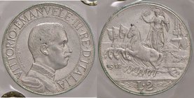 SAVOIA - Vittorio Emanuele III (1900-1943) - 2 Lire 1912 Quadriga lenta Pag. 735; Mont. 150 AG Sigillata
FDC