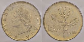 REPUBBLICA ITALIANA - Repubblica Italiana (monetazione in lire) (1946-2001) - 20 Lire 1968 - Ramo di quercia - Prova Mont. 11 RR BT
FDC