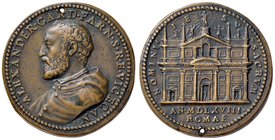 MEDAGLIE - PAPALI - Pio V (1566-1572) - Medaglia 1568 - Cardinal Alessandro Farnese Toderi-Vannel 2188 AE Opus: Bonzagni Ø 37 Foro - Ottimo esemplare...