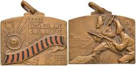 MEDAGLIE - FASCISTE - Medaglia Africa - XXXII Battaglione coloniale - R AE Ø 31Medaglia rettangolare (mm 31 x 24)
qFDC