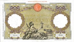 CARTAMONETA - BANCA d'ITALIA - Vittorio Emanuele III (1900-1943) - 100 Lire - Capranesi 19/12/1940 Alfa 406; Lireuro 19/26 Azzolini/Urbini
SPL-FDS