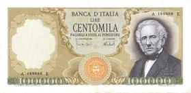 CARTAMONETA - BANCA d'ITALIA - Repubblica Italiana (monetazione in lire) (1946-2001) - 100.000 Lire - Manzoni 06/02/1974 Alfa 913; Lireuro 82C RR Carl...