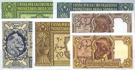 CARTAMONETA - COLONIE ED OCCUPAZIONI DI TERRITORI ITALIANI - Cassa per la Circolazione Monetaria della Somalia (1950) - Serie 1950 Gav. 313-323 RRRR S...