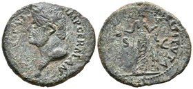 VITELIO. As. 69 d.C. Roma. A/ Busto laureado a izquierda con cuello terminado en globo. VITELLIVS IMP GERMAN. R/ Libertas estante a derecha portando p...