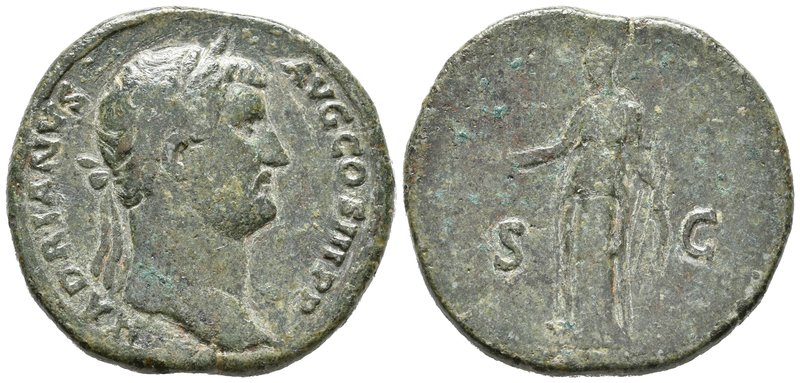 ADRIANO. Sestercio. 134-138 d.C. Roma. A/ Busto laureado a derecha. HADRIANVS AV...