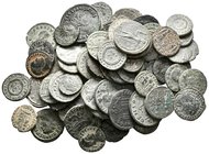 IMPERIO ROMANO. Magnífico conjunto de 77 monedas del Bajo Imperio, conteniendo los siguientes emperadores: Numeriano, Diocleciano, Probo, Salonina, Cr...