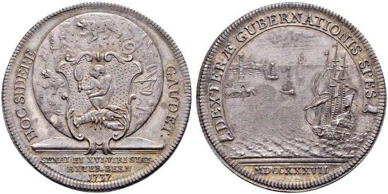 BERN 
 Sechzehnerpfennig 1737. 8.99 g. Schweizer Medaillen 637. Gutes vorzüglic...
