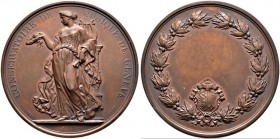 GENF / GENÈVE 
 Stadt 
 Bronzemedaille o. J. (1850). Prämienmedaille des &quot;Conservatoire de Musique&quot;. Stempel von A. Bovy. 61.45 g. Schweiz...