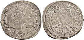 GRAUBÜNDEN 
 Chur, Bistum 
 Ulrich VI. von Mont, 1661-1692. 
 Gulden (2/3 Taler) 1690. 16.66 g. D.T. 1497b. HMZ 2-437f. Überdurchschnittliche Erhal...
