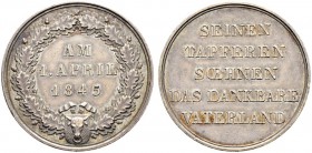 URI 
 Silbermedaille 1845. Militärische Verdienstmedaille urner Milizen, bei der Niederschlagung des 2. Freischarenzuges gegen Luzern. Eichenkranz mi...