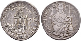 WALLIS / VALAIS 
 Sitten, Bistum 
 Johannes Jordan, 1548-1565. 
 Dicken 1549. Mitriertes Familienwappen zwischen den letzten beiden Ziffern der Jah...