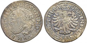 ZÜRICH 
 Stadt 
 Halbtaler o. J. (um 1560). Löwe mit Zürcher Wappenschild und Reichsapfel nach links. Umschrift: &quot;MON`. NO`.TVRICENSIS.CIVI`.IM...
