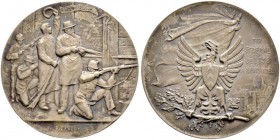Schützentaler, Schützenmedaillen & Schützenvaria 
 Neuenburg / Neuchâtel 
 Silbermedaille 1898. Tir fédéral. 38.32 g. Richter 970c. Gutes vorzüglich...