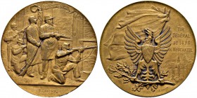 Schützentaler, Schützenmedaillen & Schützenvaria 
 Neuenburg / Neuchâtel 
 Bronzemedaille 1898. Tir fédéral. 48.61 g. Richter 970e. Fast FDC / About...