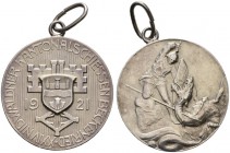 Schützentaler, Schützenmedaillen & Schützenvaria 
 Nidwalden 
 Silbermedaille 1921. XXIV. Nidwaldner Kantonalschiessen in Beckenried. 10.66 g. Richt...