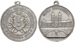 Schützentaler, Schützenmedaillen & Schützenvaria 
 Schwyz 
 Versilberte Bronzemedaille 1889. Schwyzerisches Kantonal-Schützenfest in Einsiedeln. 22....