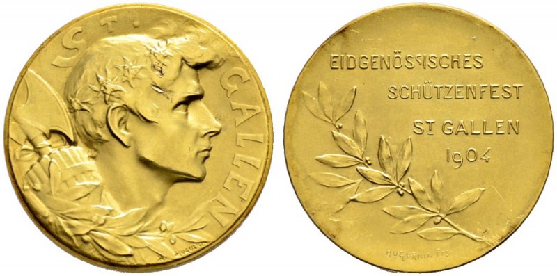 Schützentaler, Schützenmedaillen & Schützenvaria 
 St. Gallen 
 Goldmedaille 1...