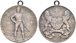 Schützentaler, Schützenmedaillen & Schützenvaria 
 Thurgau 
 Silbermedaille 1922. Thurgauisches Kantonalschützenfest. 10.67 g. Richter 1282a. Mit Tr...