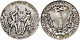 Schützentaler, Schützenmedaillen & Schützenvaria 
 Tessin / Ticino 
 Silbermedaille 1892. Mendrisio. Tiro inaugurale. 37.37 g. Richter (Schützenmeda...