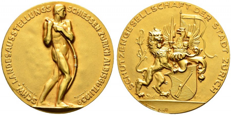 Schützentaler, Schützenmedaillen & Schützenvaria 
 Zürich 
 Goldmedaille 1939....
