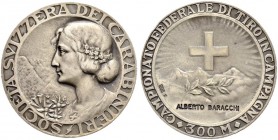 Schützentaler, Schützenmedaillen & Schützenvaria 
 Gesamtschweiz / Diverse Medaillen 
 Silbermedaille o. J. (ab 1921). Campionato federale di tiro i...