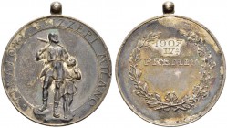 Schützentaler, Schützenmedaillen & Schützenvaria 
 Ausländische Schützenfeste 
 Italien. Versilberte Bronzemedaille 1907. Tiratori svizzeri Milano, ...