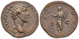 Antoninus Pius pour Marcus Aurelius Caesar Sestertius, Rome, 140-144, AE 20.08 g Avers : AVRELIVS CAESAR AVG PII F COS R Tête nue à droite Revers : HO...