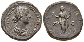 Lucius Verus pour Lucilla (femme de Lucius Verus)
Sestertius, Rome, 161-162, AE 28.10 g.
Avers : LVCILLAE AVG ANTONINI AVG F Buste drapé à droite
Reve...
