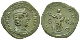 Philippus I pour Marcia Otacilia Severa (femme de Philippus I et mère de Philippus II) Sestertius, Rome, 248, AE 20.92 g. Avers : MARCIA OTACIL SEVERA...