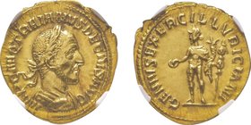 Trajanus Decius 249 - 251 Aureus, Rome, 249-251, AU 4.61 g. Avers : IMP C M Q TRAIANVS DECIVS AVG Buste lauré à droite Revers : GENIVS EXERC ILLVRICIA...